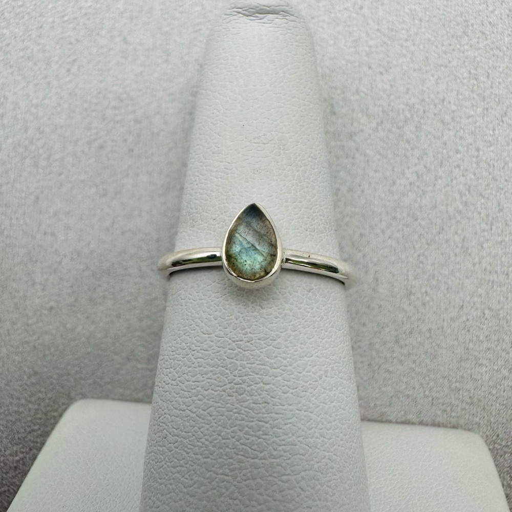 Labradorite S925 Teardrop Ring - image 1